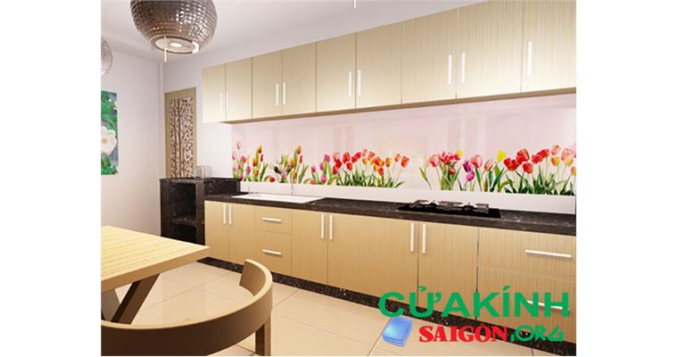 TOP những mẫu kính ốp bếp đẹp phù hợp cho mội không gian bếp