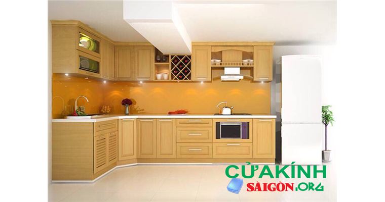 Những mẫu kính ốp bếp đẹp nên lựa chọn năm 2019