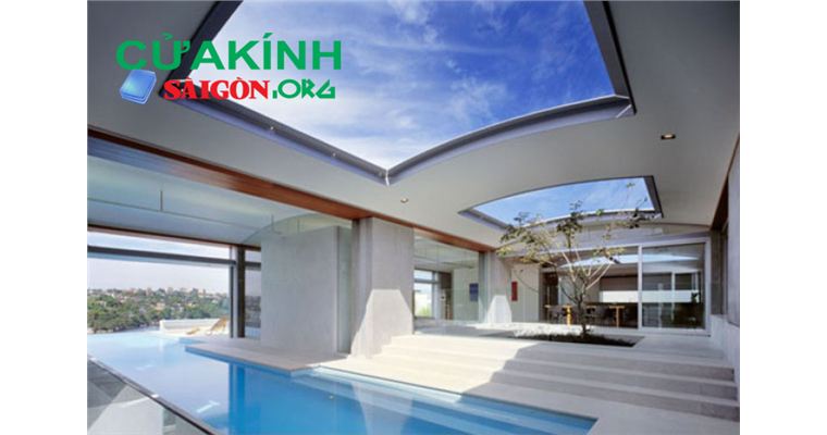 Báo giá mái kính cường lực lấy sáng