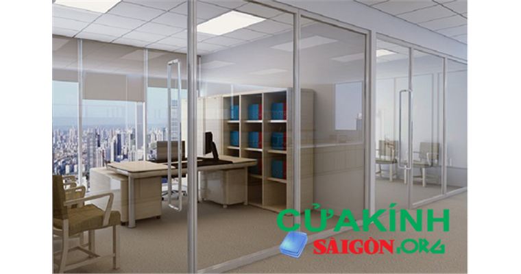 Vách ngăn kính văn phòng- lựa chọn thông minh cho sự trang trọng nơi làm việc