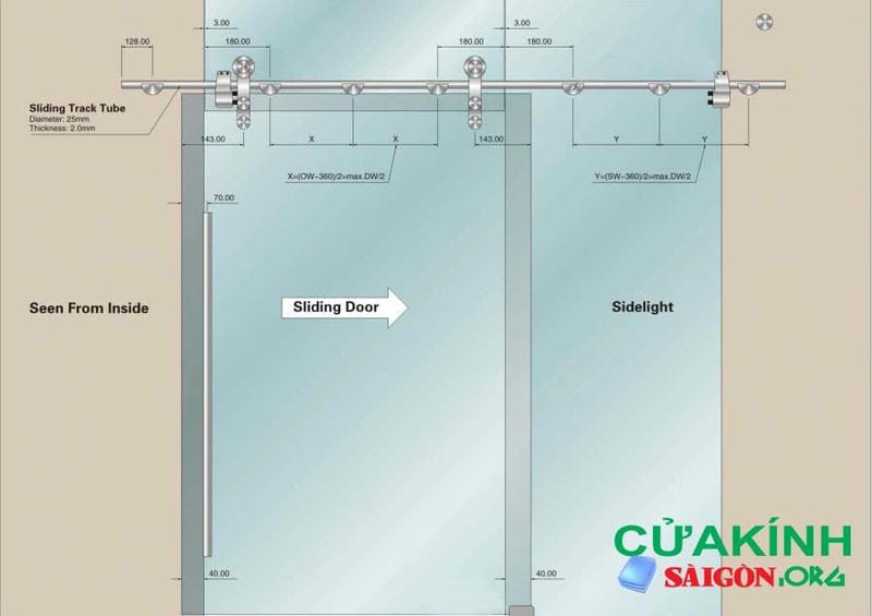 Cửa kính cường lực đồng trục được ưa chuộng trên thị trường