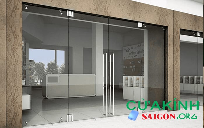 Cửa kính cường lực khung nhôm đảm bảo an toàn thẩm mỹ cao