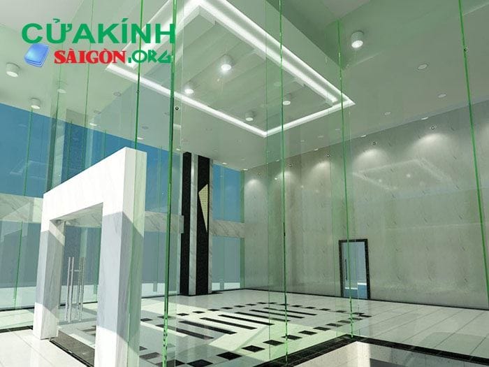 Cửa kính cường lực màu xanh - sự lựa chọn thông thái