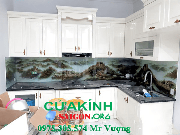 Kính màu ốp bếp chịu nhiệt Bình Chánh HCM, Lựa chọn an toàn cho không gian bếp