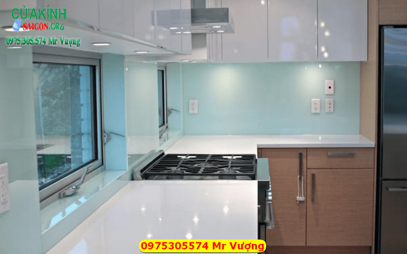 Kính ốp bếp màu quận Gò vấp HCM, alo 0975305574 Mr Vượng
