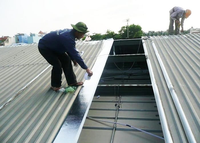 Thi công mái tôn tại Cần Đước Long An