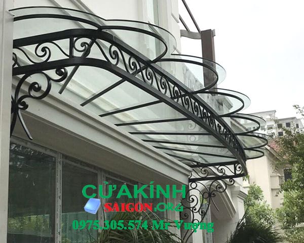 Thi công mái che kính cường lực giá rẻ tại Cần Giờ