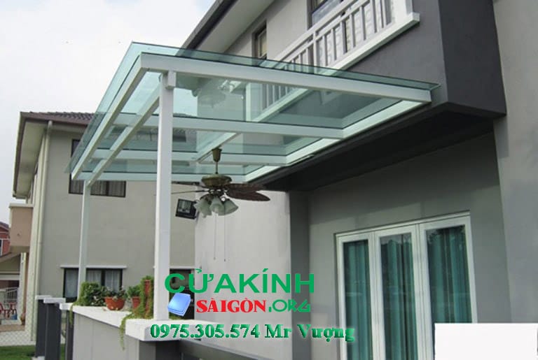 [Báo Giá] Lắp mái sảnh kính tphcm