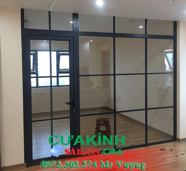 Lắp vách kính cường lực ngăn phòng huyện Nhà Bè【10mm 12mm 15mm】