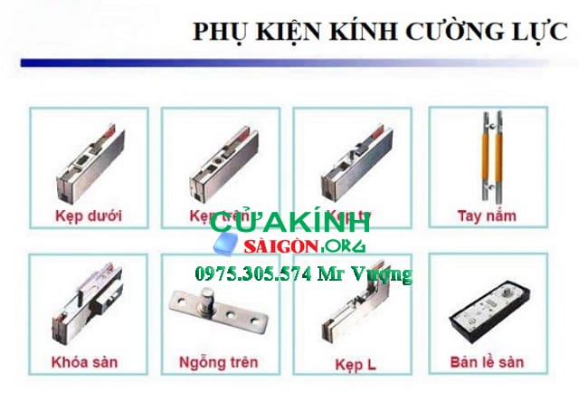 【#1】Phụ kiện cửa kính cường lực - TpHCM
