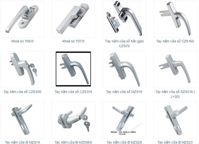 Báo Giá Phụ Kiện Cửa Nhôm Xingfa Tphcm - 0975.305.574 #1 Uy Tín