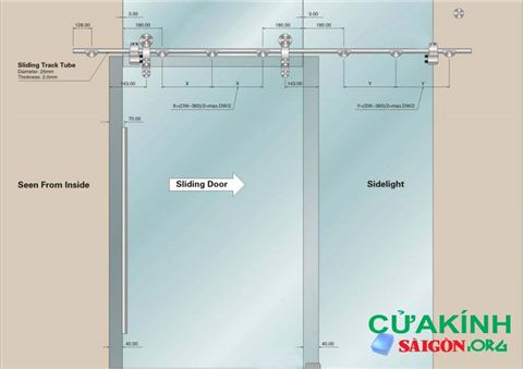 Cửa kính cường lực đồng trục được ưa chuộng trên thị trường