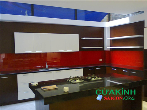 Lắp kính ốp bếp nhà ở tại quận 7