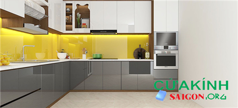 Kính ốp bếp nhà ở tại quận 7
