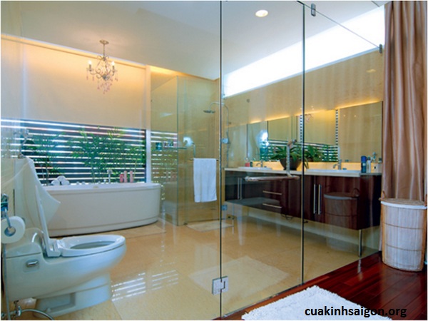 Phòng tắm vách tắm kính đẹp